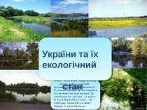 Малі ріки України та їх екологічний стан