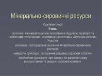 Мінерально-сировинні ресурси України